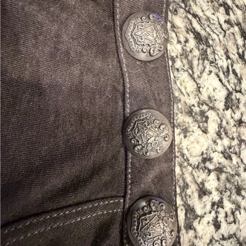 Veronica Beard Charcoal Short Sleeve Top - Picture 9 of 12